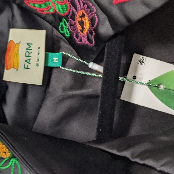 FARM Rio Black Embroidered Kimono - Picture 8 of 8